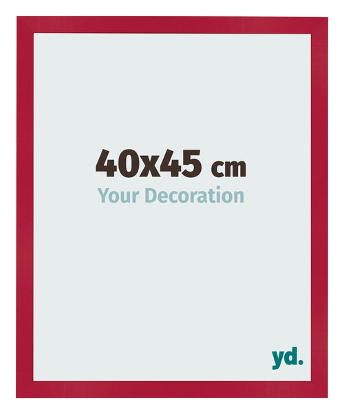 Photo Frame 40x45cm Red MDF Bologna Front Size | Yourdecoration.co.uk