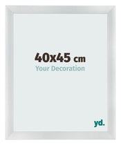 Photo Frame 40x45cm Silver Black Swept MDF Pisa Front Size | Yourdecoration.co.uk