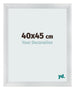 Photo Frame 40x45cm Silver Black Swept MDF Pisa Front Size | Yourdecoration.co.uk