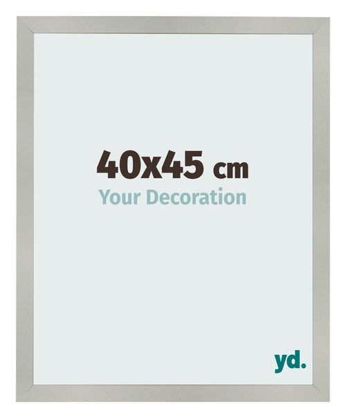 Photo Frame 40x45cm Silver Matte MDF Bologna Front Size | Yourdecoration.co.uk