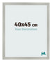 Photo Frame 40x45cm Silver Matte MDF Bologna Front Size | Yourdecoration.co.uk