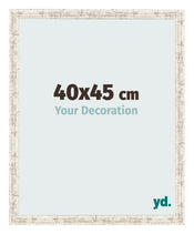 Photo Frame 40x45cm White Vintage MDF Bologna Front Size | Yourdecoration.co.uk