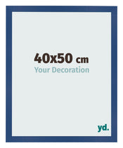 Photo Frame 40x50 cm Dark Blue MDF Bologna Front Size | Yourdecoration.co.uk