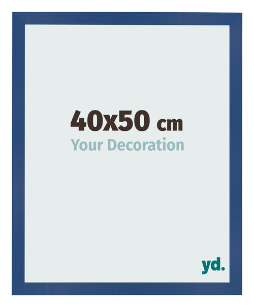 Photo Frame 40x50 cm Dark Blue MDF Bologna Front Size | Yourdecoration.co.uk