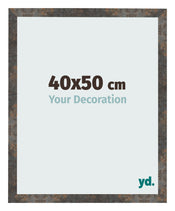 Photo Frame 40x50 cm Oxidized Metal MDF Bologna Front Size | Yourdecoration.co.uk
