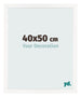 Photo Frame 40x50 cm White High Gloss MDF Bologna Front Size | Yourdecoration.co.uk