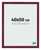 Photo Frame 40x50 cm Wine Red Swept MDF Bologna Front Size | Yourdecoration.co.uk