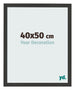 Photo Frame 40x50cm Black Woodgrain MDF Bologna Front Size | Yourdecoration.co.uk