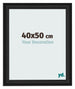 Photo Frame 40x50cm Black Woodgrain MDF Lazio Front Size | Yourdecoration.co.uk