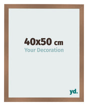 Photo Frame 40x50cm Copper Design MDF Bologna Front Size | Yourdecoration.co.uk