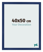 Photo Frame 40x50cm Dark Blue Swept MDF Bologna Front Size | Yourdecoration.co.uk