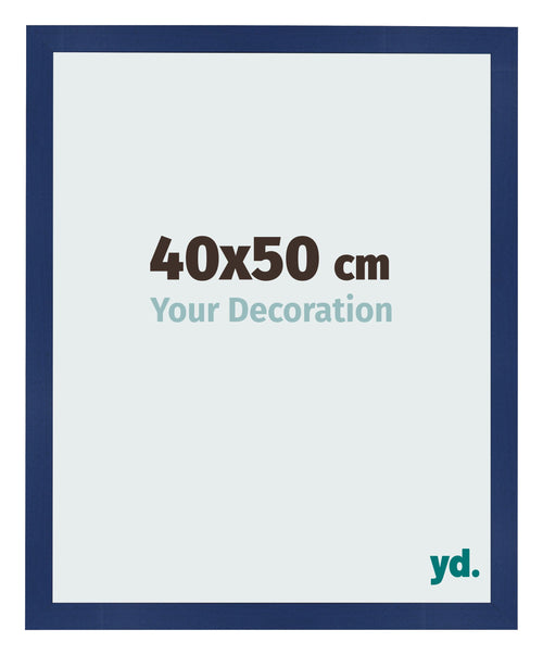 Photo Frame 40x50cm Dark Blue Swept MDF Bologna Front Size | Yourdecoration.co.uk