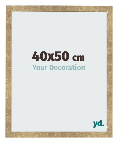 Photo Frame 40x50cm Gold Antique MDF Bologna Front Size | Yourdecoration.co.uk