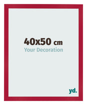 Photo Frame 40x50cm Red MDF Bologna Front Size | Yourdecoration.co.uk