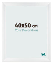 Photo Frame 40x50cm White Vintage MDF Pisa Front Size | Yourdecoration.co.uk