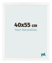 Photo Frame 40x55 cm White High Gloss MDF Bologna Front Size | Yourdecoration.co.uk