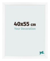 Photo Frame 40x55 cm White Matte MDF Bologna Front Size | Yourdecoration.co.uk