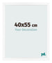 Photo Frame 40x55 cm White Matte MDF Bologna Front Size | Yourdecoration.co.uk