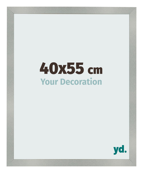 Photo Frame 40x55cm Aluminum Brushed MDF Bologna Front Size | Yourdecoration.co.uk
