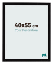 Photo Frame 40x55cm Black High Gloss MDF Bologna Front Size | Yourdecoration.co.uk