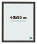 Photo Frame 40x55cm Black Woodgrain MDF Bologna Front Size | Yourdecoration.co.uk