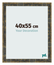 Photo Frame 40x55cm Blue Gold Melange MDF Pisa Front Size | Yourdecoration.co.uk