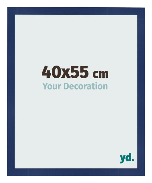 Photo Frame 40x55cm Dark Blue Swept MDF Bologna Front Size | Yourdecoration.co.uk