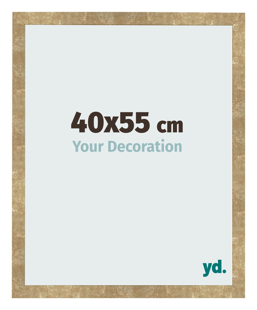 Photo Frame 40x55cm Gold Antique MDF Bologna Front Size | Yourdecoration.co.uk