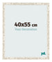 Photo Frame 40x55cm White Vintage MDF Bologna Front Size | Yourdecoration.co.uk