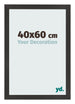 Photo Frame 40x60 cm Black Matte MDF Bologna Front Size | Yourdecoration.co.uk