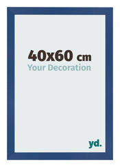 Photo Frame 40x60 cm Dark Blue MDF Bologna Front Size | Yourdecoration.co.uk