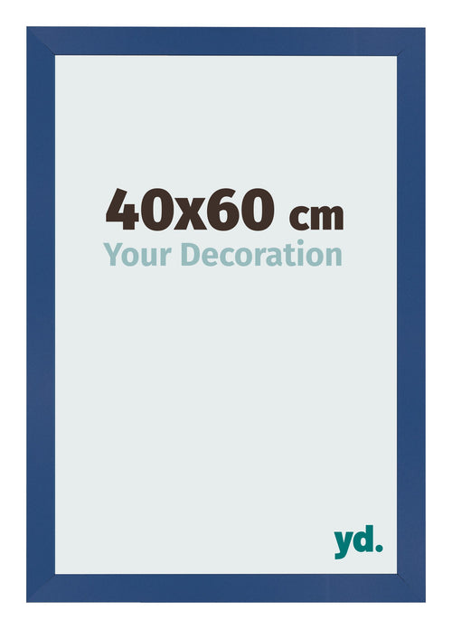 Photo Frame 40x60 cm Dark Blue MDF Bologna Front Size | Yourdecoration.co.uk