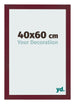Photo Frame 40x60 cm Wine Red Swept MDF Bologna Front Size | Yourdecoration.co.uk