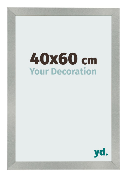 Photo Frame 40x60cm Aluminum Brushed MDF Bologna Front Size | Yourdecoration.co.uk