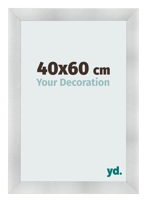 Photo Frame 40x60cm Aluminum Brushed MDF Pisa Front Size | Yourdecoration.co.uk