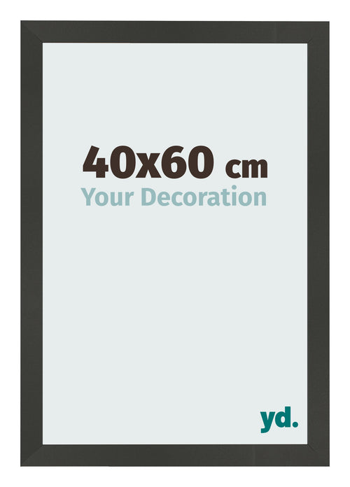 Photo Frame 40x60cm Anthracite MDF Bologna Front Size | Yourdecoration.co.uk