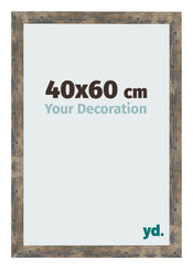 Photo Frame 40x60cm Blue Gold Melange MDF Bologna Front Size | Yourdecoration.co.uk