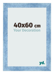 Photo Frame 40x60cm Clear Blue Swept MDF Pisa Front Size | Yourdecoration.co.uk