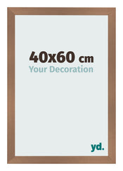 Photo Frame 40x60cm Copper Design MDF Bologna Front Size | Yourdecoration.co.uk