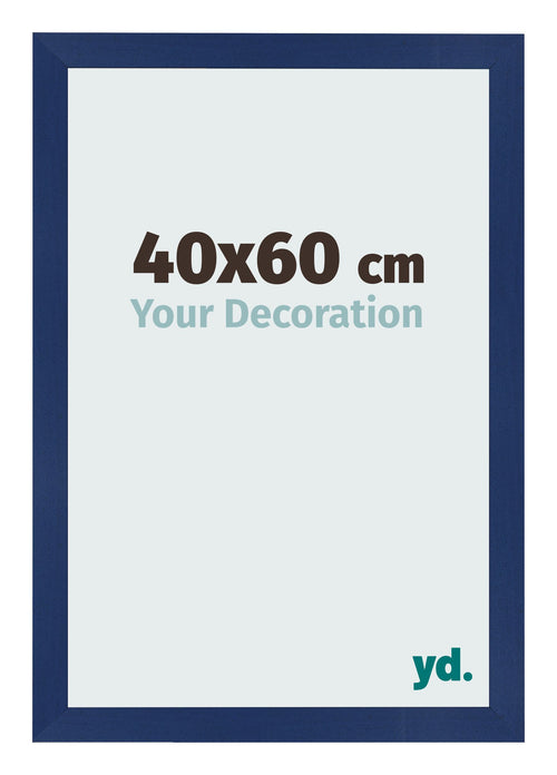 Photo Frame 40x60cm Dark Blue Swept MDF Bologna Front Size | Yourdecoration.co.uk
