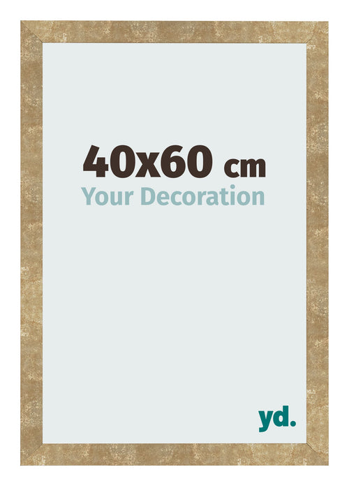 Photo Frame 40x60cm Gold Antique MDF Bologna Front Size | Yourdecoration.co.uk