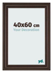 Photo Frame 40x60cm Oak Dark MDF Lazio Front Size | Yourdecoration.co.uk