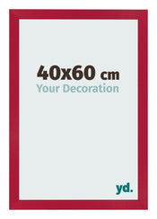 Photo Frame 40x60cm Red MDF Bologna Front Size | Yourdecoration.co.uk