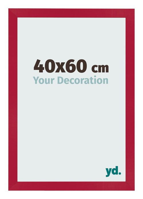 Photo Frame 40x60cm Red MDF Bologna Front Size | Yourdecoration.co.uk