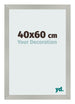 Photo Frame 40x60cm Silver Matte MDF Bologna Front Size | Yourdecoration.co.uk