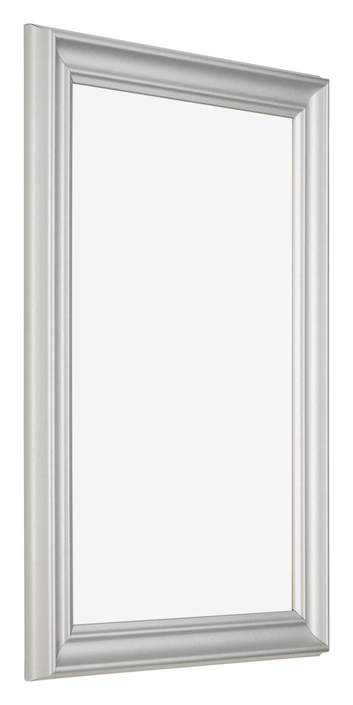 Photo Frame 40x60cm Silver Matte MDF Lazio Front Oblique | Yourdecoration.co.uk