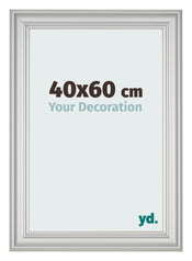 Photo Frame 40x60cm Silver Matte MDF Lazio Front Size | Yourdecoration.co.uk