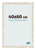Photo Frame 40x60cm White Vintage MDF Bologna Front Size | Yourdecoration.co.uk