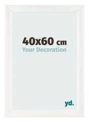 Photo Frame 40x60cm White Vintage MDF Pisa Front Size | Yourdecoration.co.uk