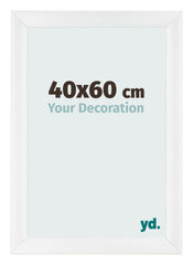 Photo Frame 40x60cm White Vintage MDF Pisa Front Size | Yourdecoration.co.uk